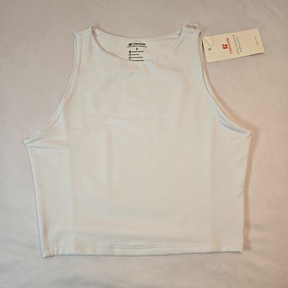 CYANSTYLE Women's 3 Piece Tank Tops Sleeveless Halter Neck Tank Crop Tops - Picture 11 of 15